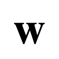 Mathematical Bold Small W