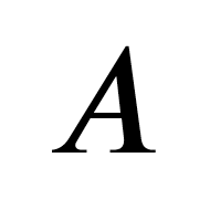 Mathematical Italic Capital A