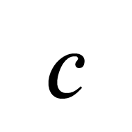 Mathematical Italic Small C