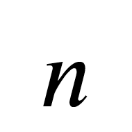 Mathematical Italic Small N