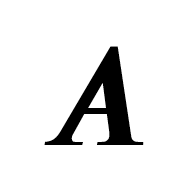 Mathematical Bold Italic Capital A