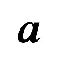 Mathematical Bold Italic Small A