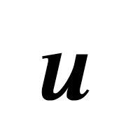 Mathematical Bold Italic Small U