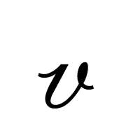 Mathematical Script Small V
