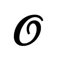 Mathematical Bold Script Capital O