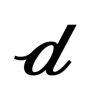Mathematical Bold Script Small D