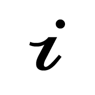 Mathematical Bold Script Small I