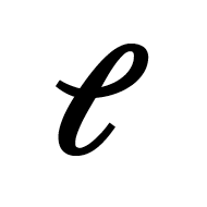 Mathematical Bold Script Small L
