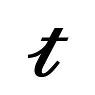 Mathematical Bold Script Small T