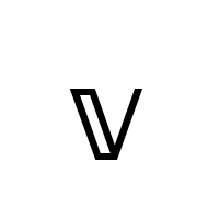 Mathematical Double-Struck Small V