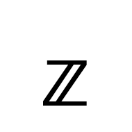 Mathematical Double-Struck Small Z