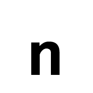 Mathematical Sans-Serif Bold Small N