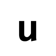 Mathematical Sans-Serif Bold Small U