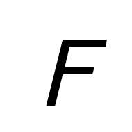 Mathematical Sans-Serif Italic Capital F