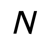 Mathematical Sans-Serif Italic Capital N