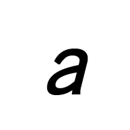 Mathematical Sans-Serif Italic Small A