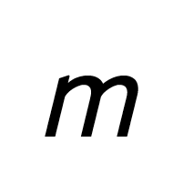 Mathematical Sans-Serif Italic Small M