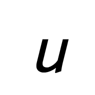 Mathematical Sans-Serif Italic Small U