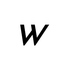 Mathematical Sans-Serif Italic Small W