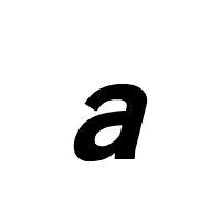 Mathematical Sans-Serif Bold Italic Small A