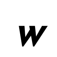 Mathematical Sans-Serif Bold Italic Small W