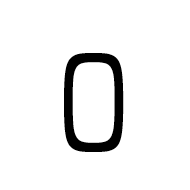 Mathematical Monospace Capital O