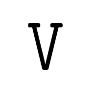 Mathematical Monospace Capital V