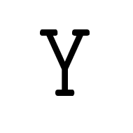 Mathematical Monospace Capital Y