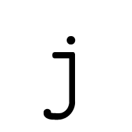 Mathematical Monospace Small J