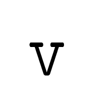 Mathematical Monospace Small V