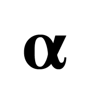 Mathematical Bold Small Alpha