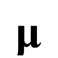 Mathematical Bold Small Mu