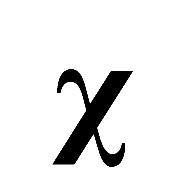 Mathematical Bold Small Chi