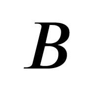 Mathematical Italic Capital Beta