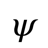 Mathematical Italic Small Psi