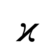 Mathematical Italic Kappa Symbol