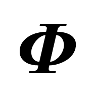 Mathematical Bold Italic Capital Phi