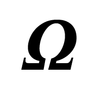 Mathematical Bold Italic Capital Omega