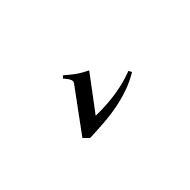Mathematical Bold Italic Small Nu
