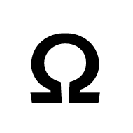 Mathematical Sans-Serif Bold Capital Omega