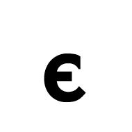 Mathematical Sans-Serif Bold Epsilon Symbol
