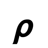Mathematical Sans-Serif Bold Italic Small Rho