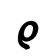 Mathematical Sans-Serif Bold Italic Rho Symbol