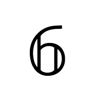 Mathematical Double-Struck Digit Six