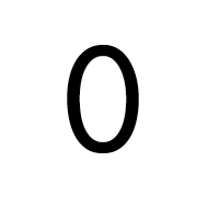 Mathematical Sans-Serif Digit Zero