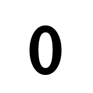 Mathematical Sans-Serif Bold Digit Zero