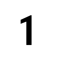 Mathematical Sans-Serif Bold Digit One