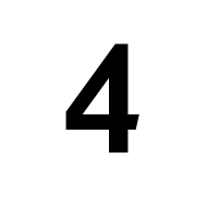 Mathematical Sans-Serif Bold Digit Four