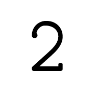 Mathematical Monospace Digit Two