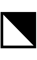Square With Upper Right Diagonal Half Black